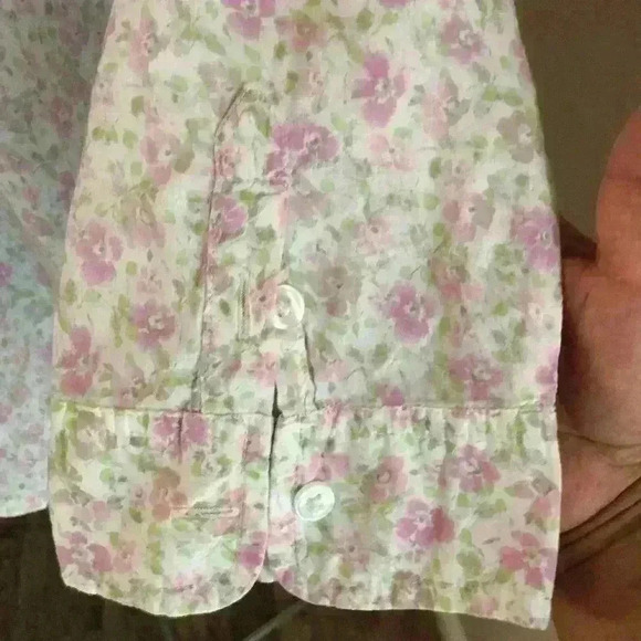 St John’s bay pink white cottagecore button down medium - Picture 4 of 5